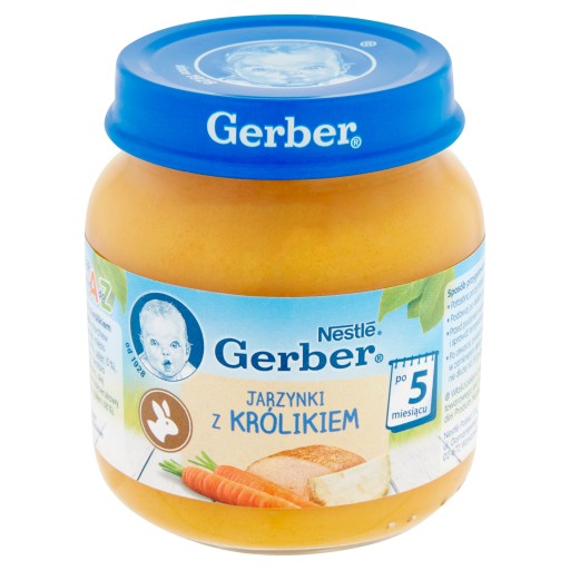 Nestlé Gerber Zelenina s králikom po 5 mesiacoch 125g
