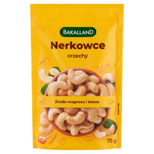 BAKALLAND Kešu orechy lúpané, 75 g