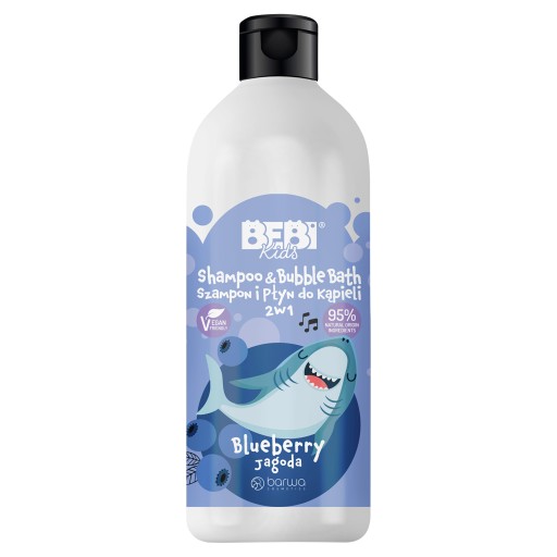Jagoda Barwa Bebi Kids 2v1 šampón a kúpeľ do kúpeľa 500 ml