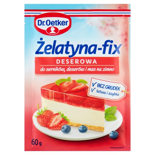 Dezertná želatína Dr. Oetker Gelatin fix 60 g bez hrudiek