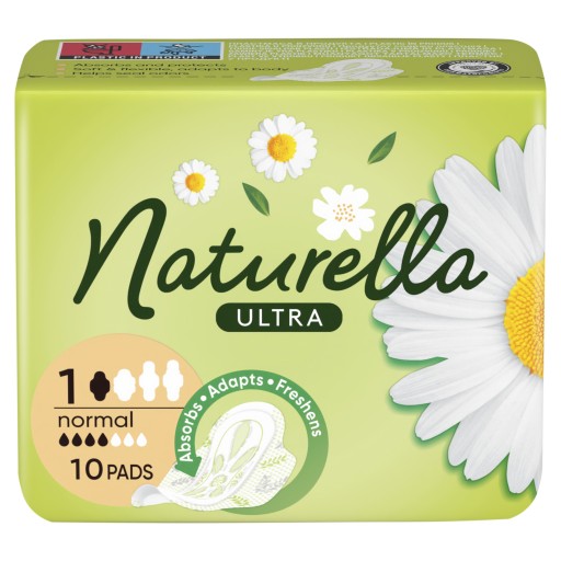 Hygienické vložky Naturella s krídelkami 10 ks.