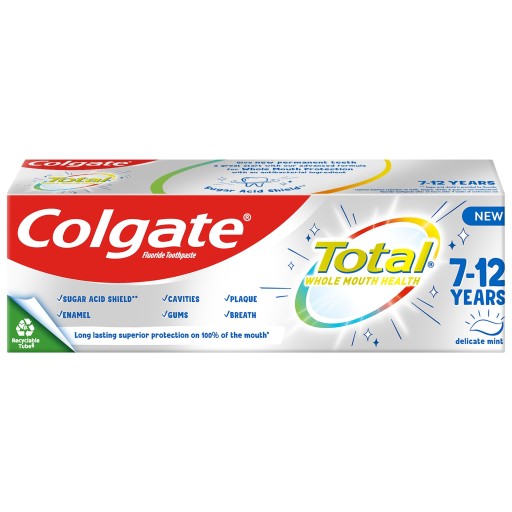 COLGATE zubná pasta 50ml TOTAL Junior (7-12)