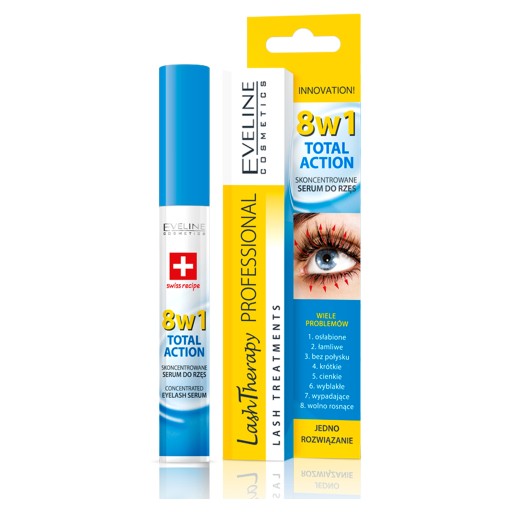 Eveline Total Action kondicionér - sérum na mihalnice 8v1