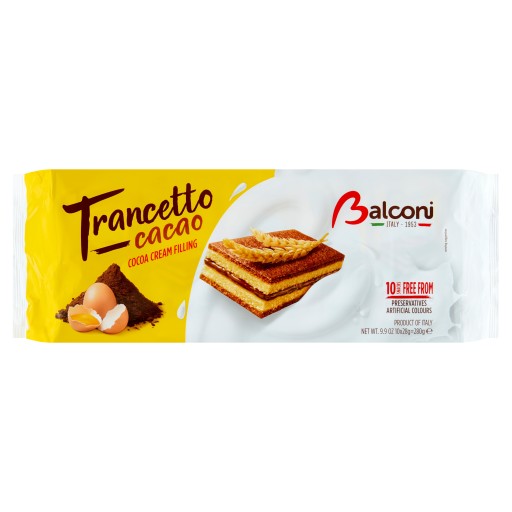 Balconi Cookies s kakaovou náplňou sladký chlebíček 10x28g=280g