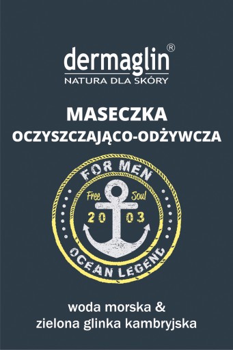 Dermaglin maska pre mužov s morskou vodou 20g