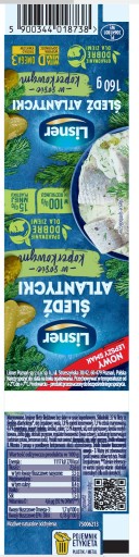 Filety zo sleďa Lisner v kôprovej omáčke 160 g
