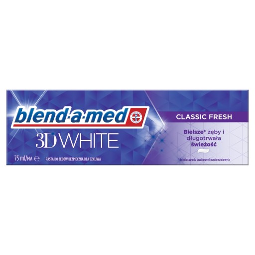 BLEND-A-MED 75ML 3D BIELA KLASICKÁ FRESH