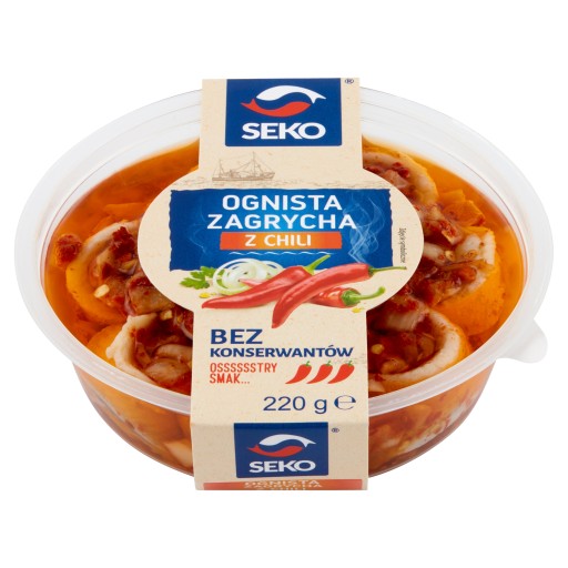 Ohnivý snack s chilli 220g seko