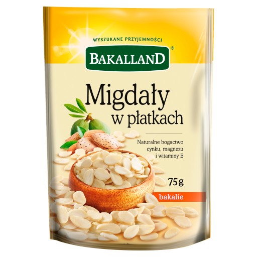 BAKALLAND Mandľové lupienky mandľové lupienky 75g