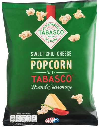 Jimmy's Popcorn Tabasco syrový syr 90g