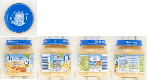 Gerber Jablkový mousse dezert s piškótou 125 g