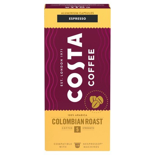 Kapsule Nespresso Costa Colombian Roast 10 ks