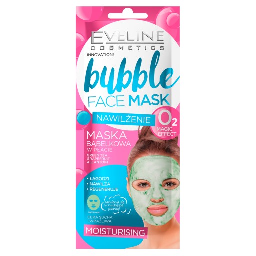 Bublinková pleťová maska Eveline Cosmetics
