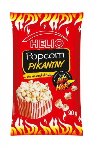 Helio Spicy Popcorn do mikrovlnky 90 g
