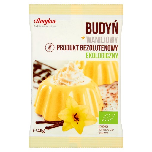 AMYLON BIO bezlepkový vanilkový puding 40g