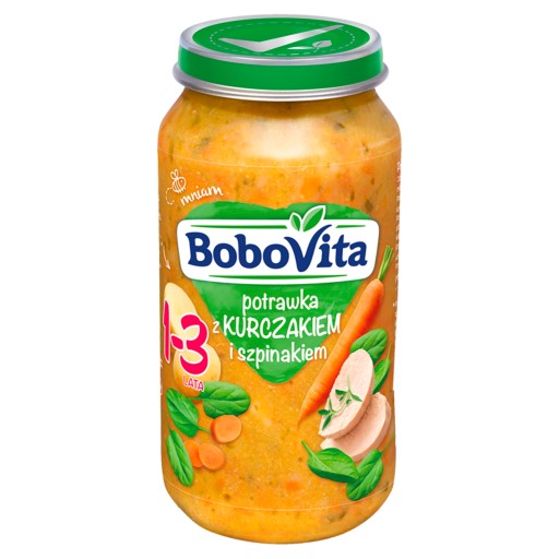 BoboVita Junior Guláš s kuracím mäsom a špenátom 1-3 roky 250 g