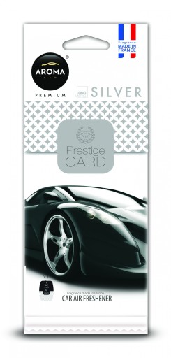 VÔŇA DO AUTA AROMA AUTO PRESTIGE CARD STRIEBORNÝ OSVIEŽOVAČ AUTA
