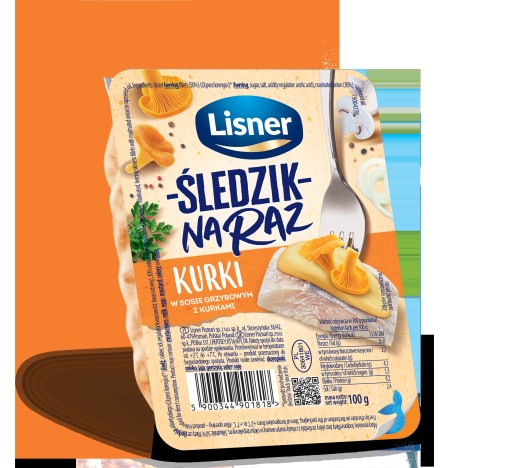 Sleď v hubovej omáčke Lisnerské líšky 100g