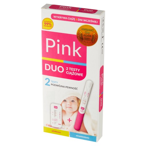 TEHOTENSKÝ TEST PINK DUO STREAM PLATE