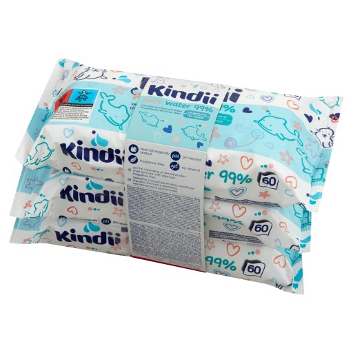 KINDII Wipsy 3x`60 Pure Water 99%