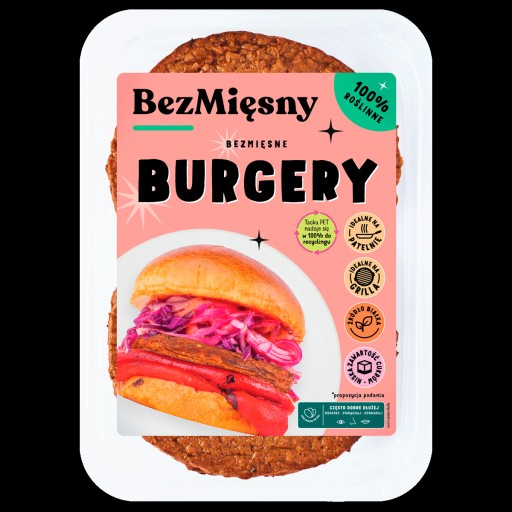 Bezmäsité hamburgery 200g Bezmäsité