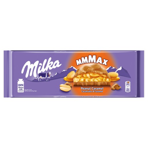 Milka MMMAX Arašidová karamelová mliečna čokoláda 276g