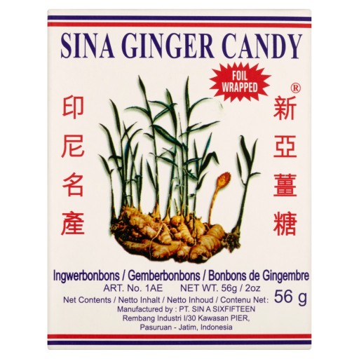 Hrejivé zázvorové cukríky 56g Sina