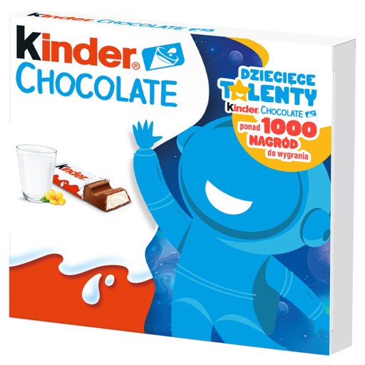MLIEČNA ČOKOLÁDA KINDER S MLIEČNOU PLNOU