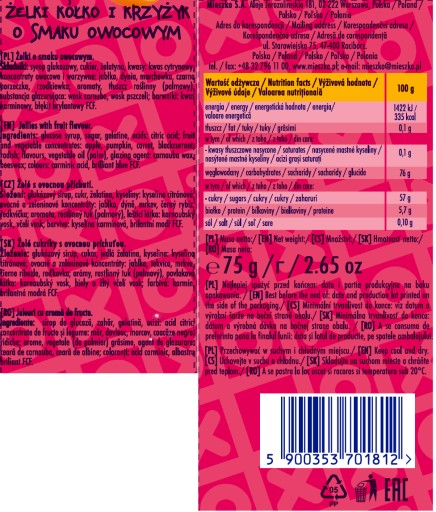 ZELKI ZOZOLE KOLKO KRZYZYK 75G MIESZKO