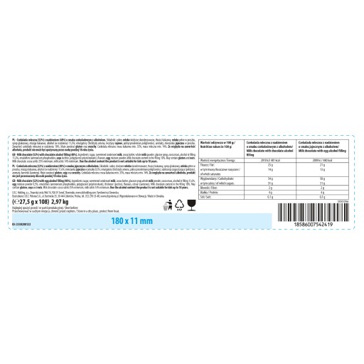 FIGARO VAJCIA S ČOKOLÁDOVÝM LIKÉROM 27,5g x 5 ks DÁTUM: 17.01.2025