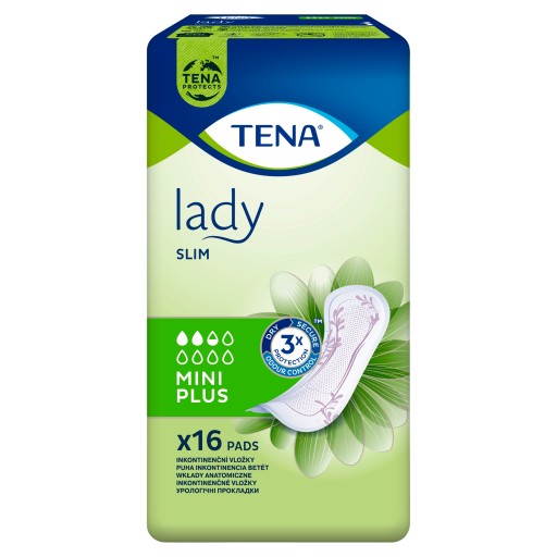 Tena Lady, špecializované hygienické vložky, Slim Mini Plus, 16 kusov