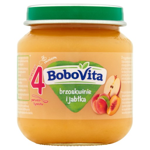 BOBOVITA BROSKYNE A JABLKÁ PO 4 MESIACOCH 125G