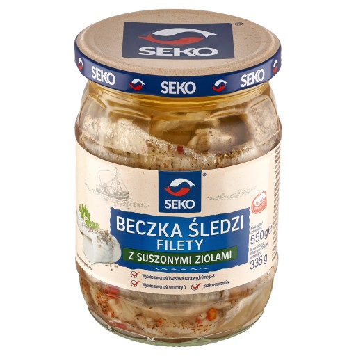 Sud zo sleďových filé so sušenými bylinkami 550g seko