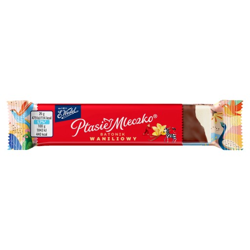 Vanilková tyčinka Ptasie Mleczko - marshmallow v tmavej čokoláde