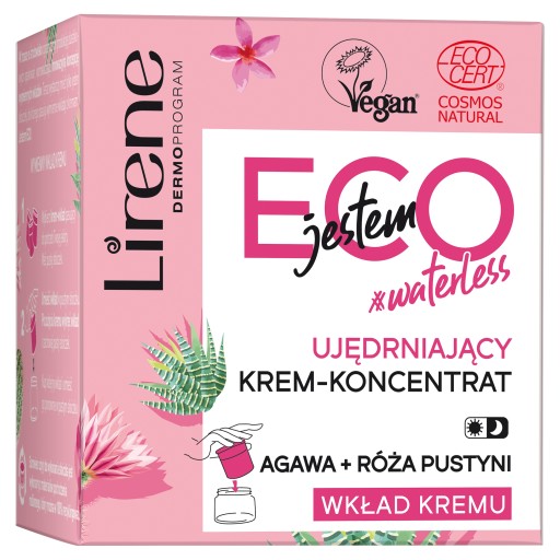 LIRENE SPEVŇUJÚCI KRÉMOVÝ KONCENTRÁT S AGÁVOVÝM OLEJOM + PÚŠNA RUŽA 50ml