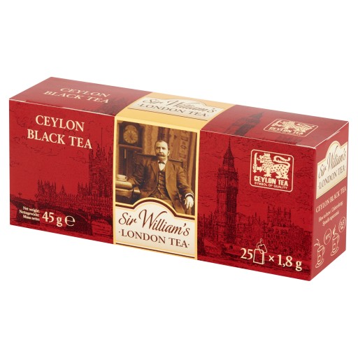Sir Williams Tea Ceylon Black Tea 25tb prívesok