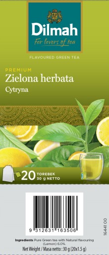 Dilmah Zelený čaj Citrón 20 x 1,5 g
