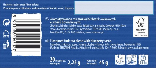 TEEKANNE 20 tb Čučoriedka