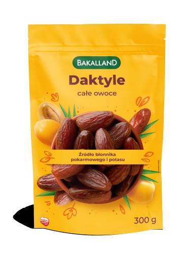 Bakalland Sušené datle, celé ovocie, 300 g