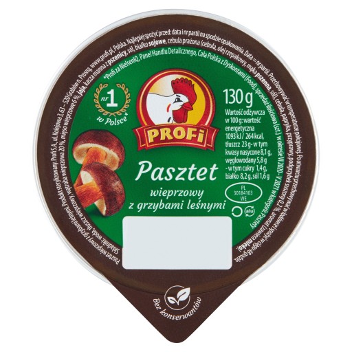Profi bravčová paštéta so šampiňónmi 130g