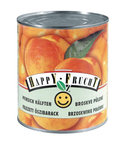 Happy Frucht Polovičky broskyne 820 g