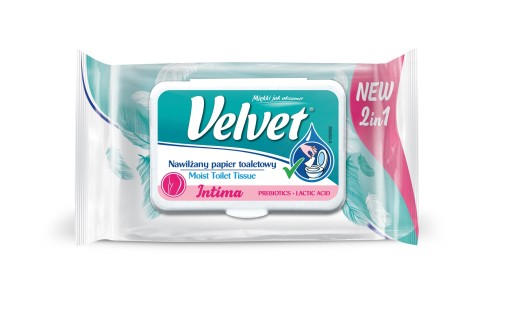 Velvet Intima vlhčený toaletný papier 42 ks.