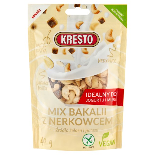Kresto mix sušeného ovocia a ľadviniek. 140 g