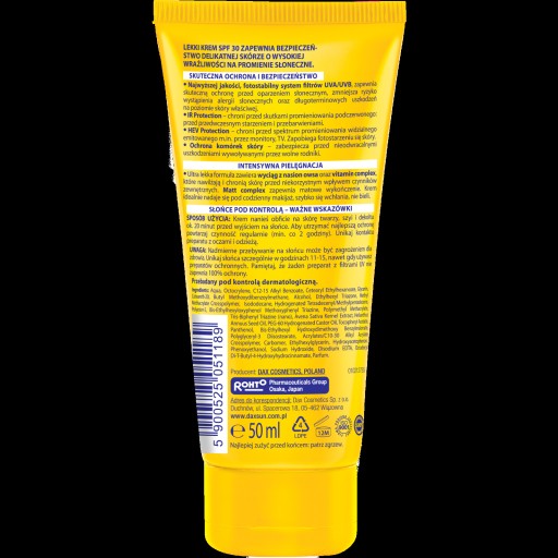 Dax Sun Sunscreen 30 SPF 50 ml