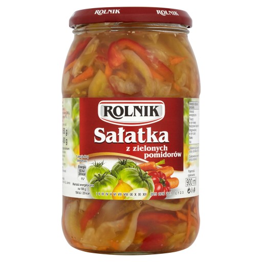 Rolnik Zelený paradajkový šalát, 900 ml dóza