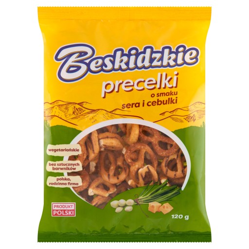 Beskidzkie Pretzelki syrová cibuľa 120 g