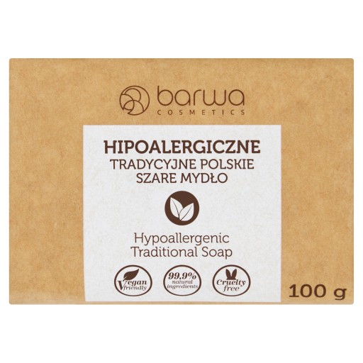 Šedé hypoalergénne mydlo 100% prírodné Barwa