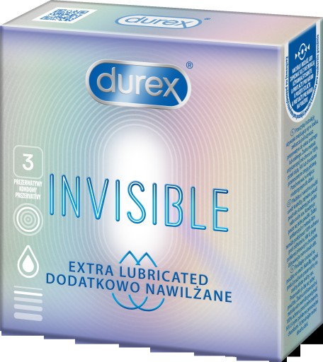 Durex Invisible Condómy 3 kusy