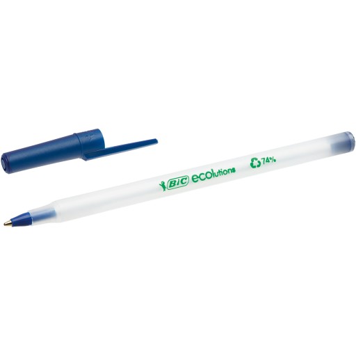 Bic Ecolutions okrúhle trakčné pero Stic, 1 mm, modré,