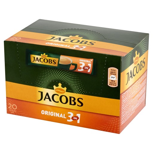 Jacobs instantná káva 3v1 3v1 Original 20 ks